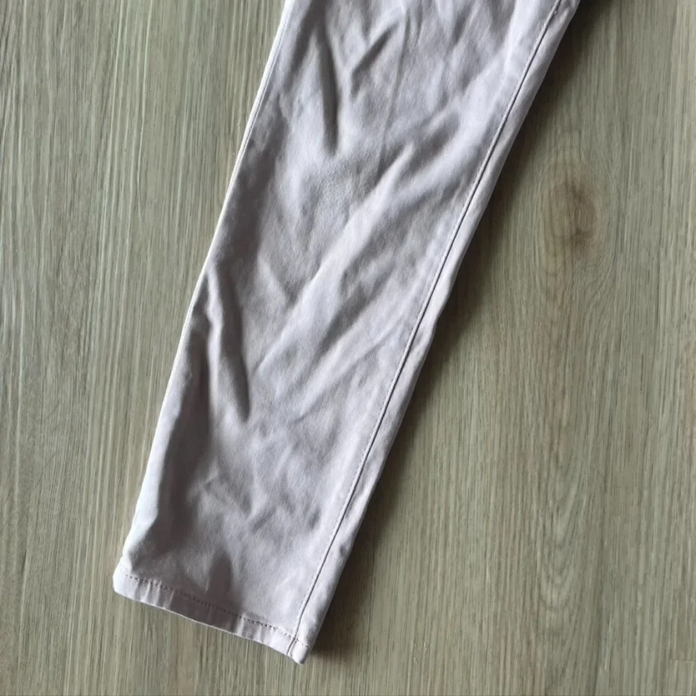 Ag Adriano goldschmied prima crop Powder pink midrise cigarette crop Size 25R - Picture 2 of 9